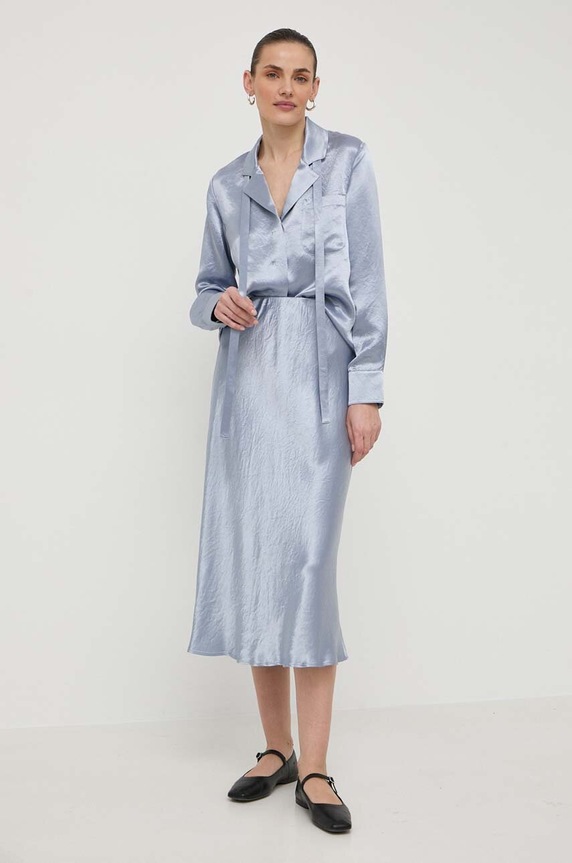Max Mara Leisure cămașă 2416111048600 albastru SS24