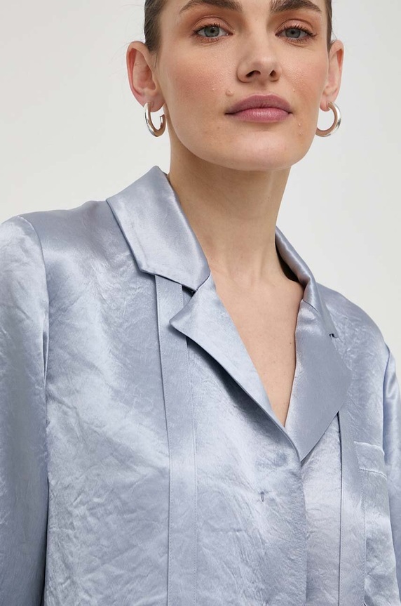 Max Mara Leisure cămașă albastru 2416111048600