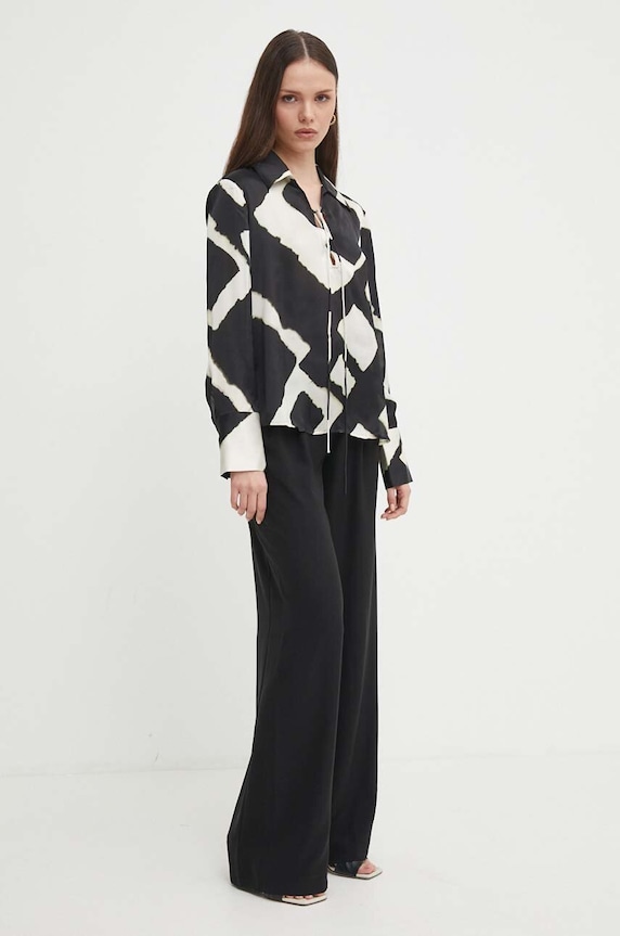 Sisley bluzka 5NLVLQ078 czarny SS24