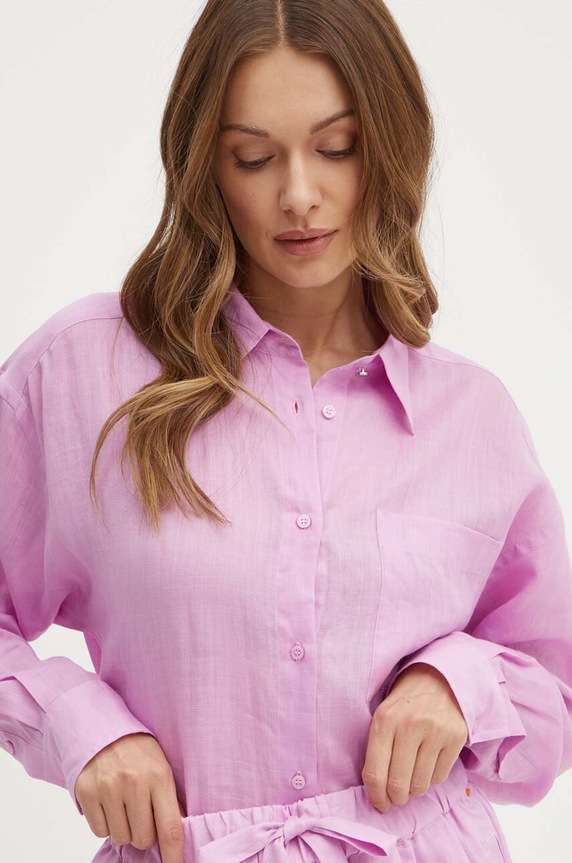 Košulja Boss Orange roza 50511766