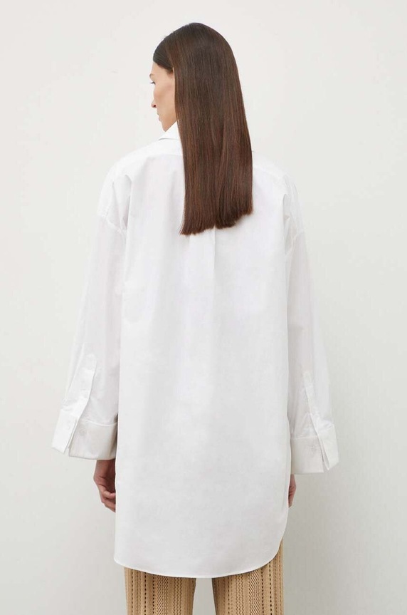 Odzież By Malene Birger bluzka bawełniana Q71873041 biały