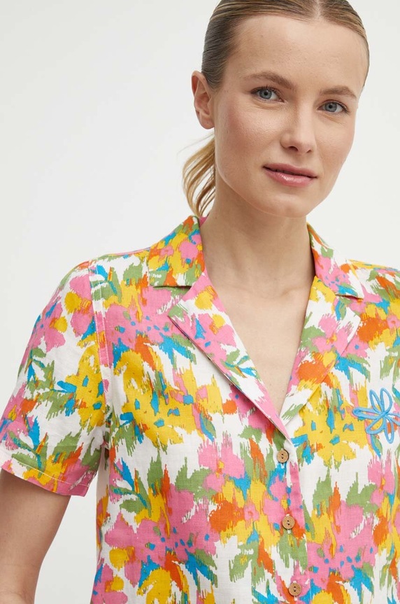 Lanena košulja Picture Kintha šarena WTS441