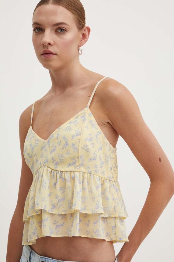 Hollister Co. bluzka regular żółty KI340.4012.808