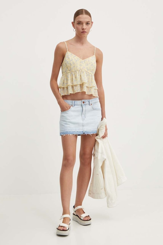 Hollister Co. bluzka KI340.4012.808 żółty SS24