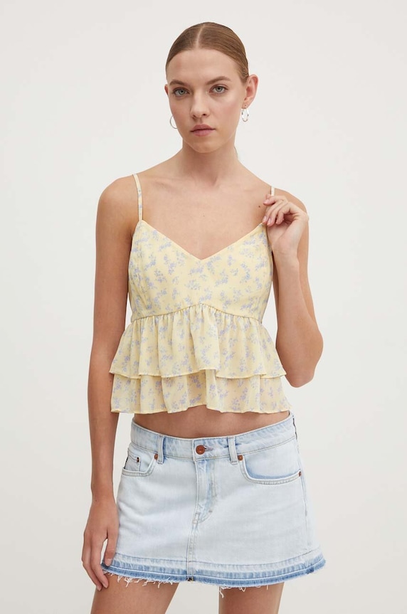 Hollister Co. bluzka żółty KI340.4012.808