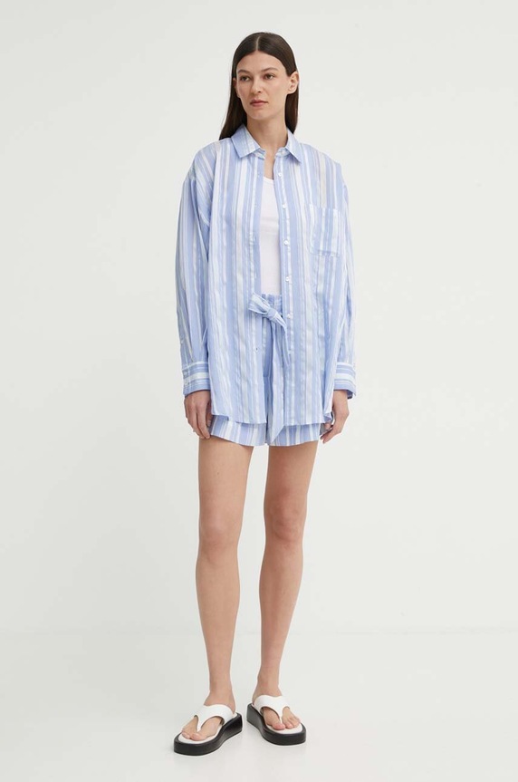 Bruuns Bazaar koszula SwiniesBBLouise shirt BBW3976 niebieski SS24