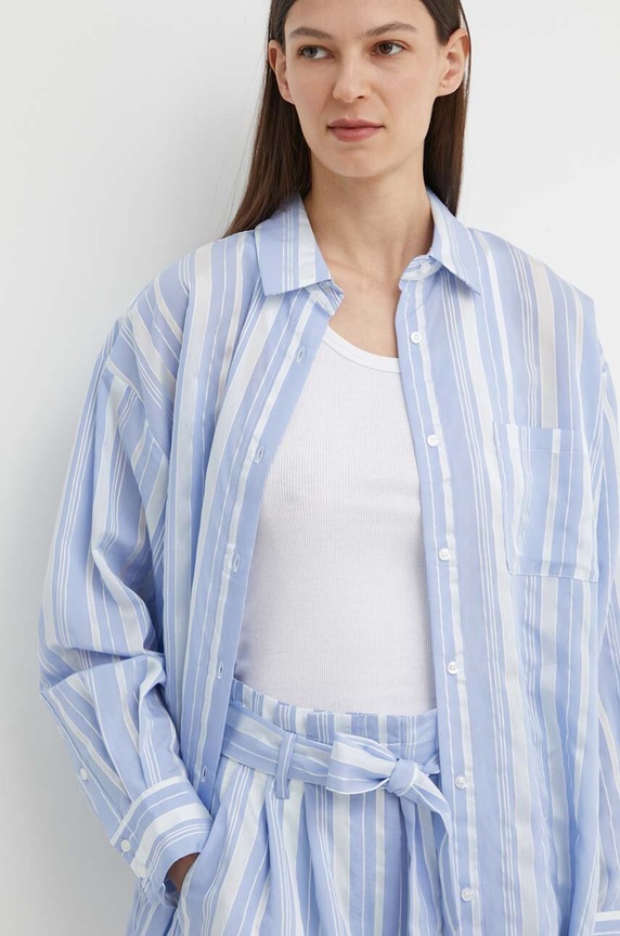 Bruuns Bazaar koszula SwiniesBBLouise shirt niebieski BBW3976