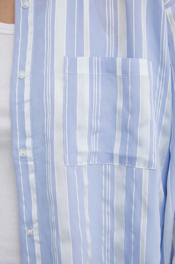 Bruuns Bazaar koszula SwiniesBBLouise shirt BBW3976 niebieski