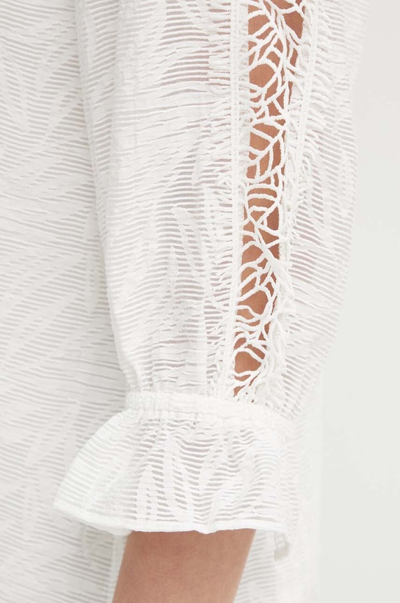 Bruuns Bazaar bluzka MacluraBBImiras blouse BBW3995 biały