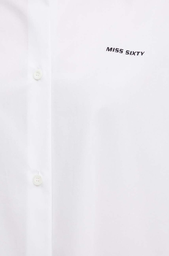 Miss Sixty camicia in cotone 6L2XJ1910000 XJ1910 bianco 6L2XJ1910000