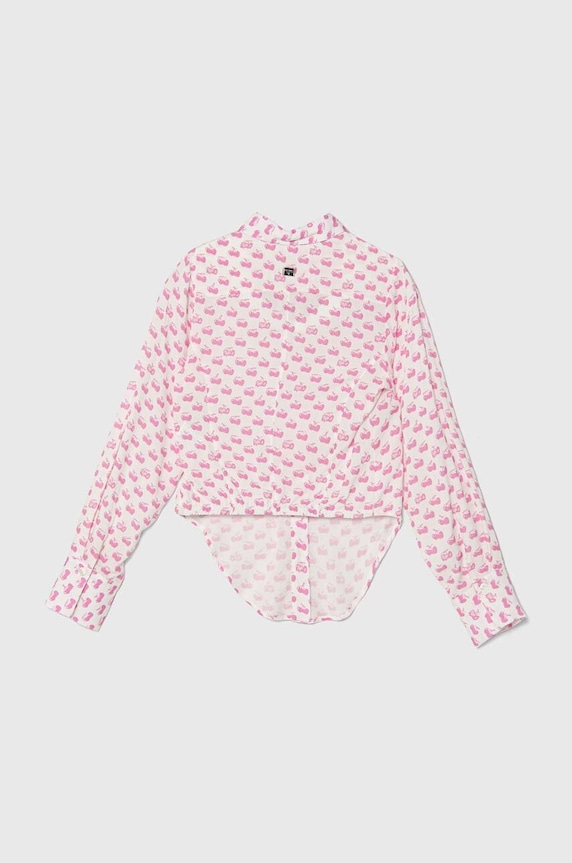 Детская рубашка Pinko Up S4PIJGSI063 розовый SS24