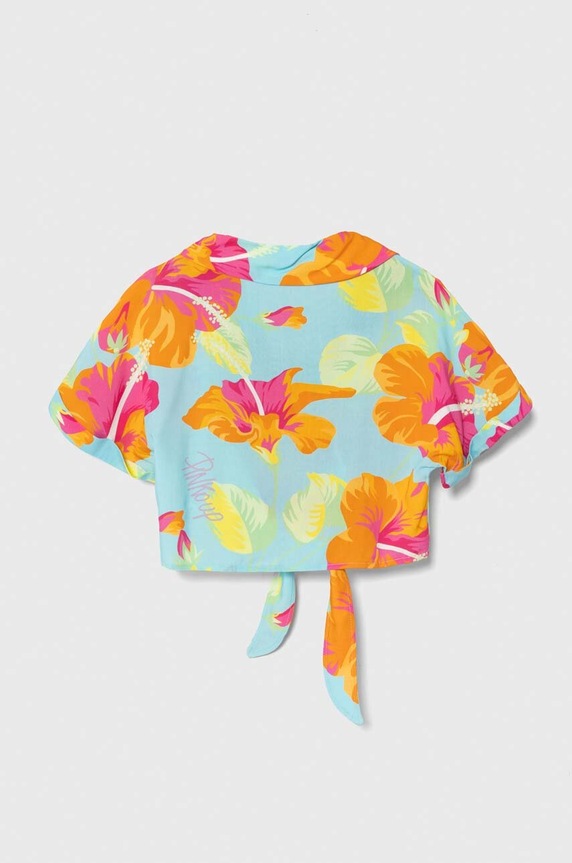 Dječja košulja Pinko Up S4PIJGSI175 tirkizna SS24