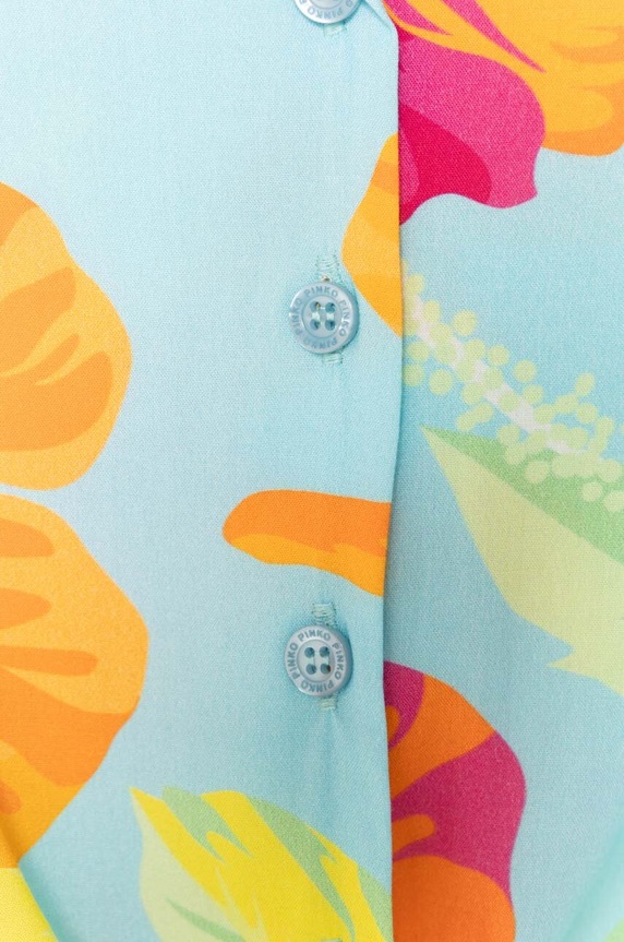 Djevojčice Dječja košulja Pinko Up S4PIJGSI175 tirkizna