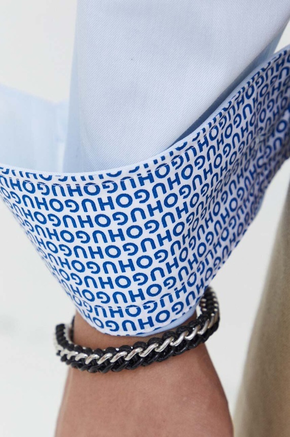 Pamučna košulja HUGO 50508303 plava