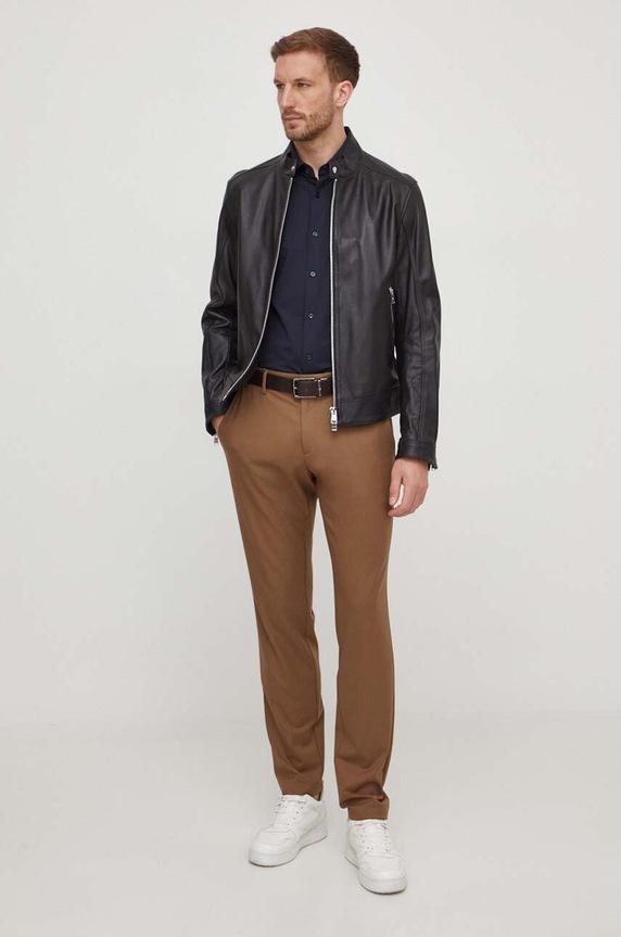 BOSS koszula P-HANK-kent-C1-222 50490393 granatowy AW25