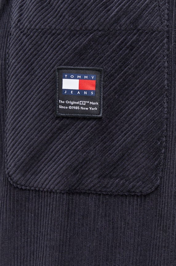 Tommy Jeans koszula sztruksowa czarny DM0DM18324