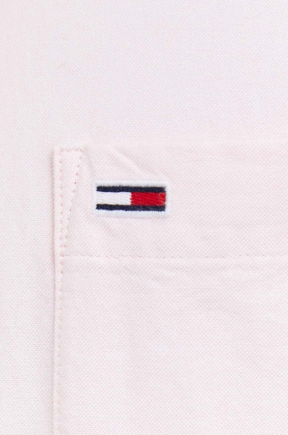 Tommy Jeans koszula bawełniana DM0DM18335 różowy
