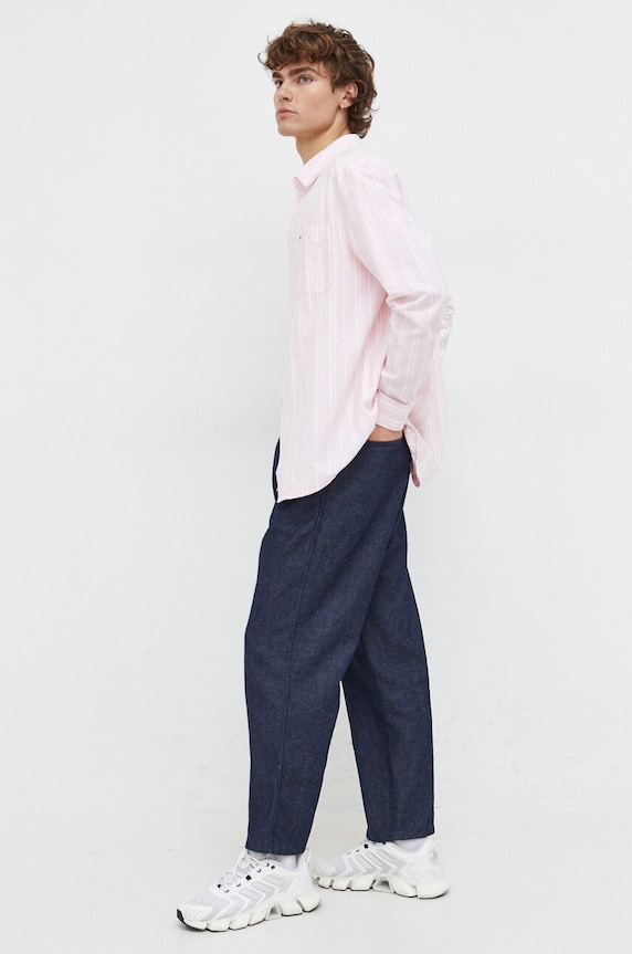 Tommy Jeans koszula bawełniana DM0DM18336 różowy SS24