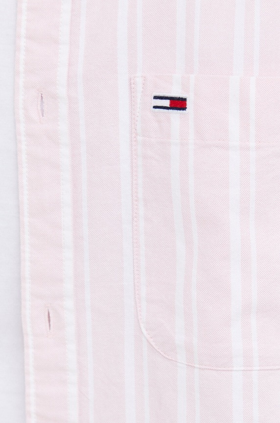 Tommy Jeans koszula bawełniana DM0DM18336 różowy