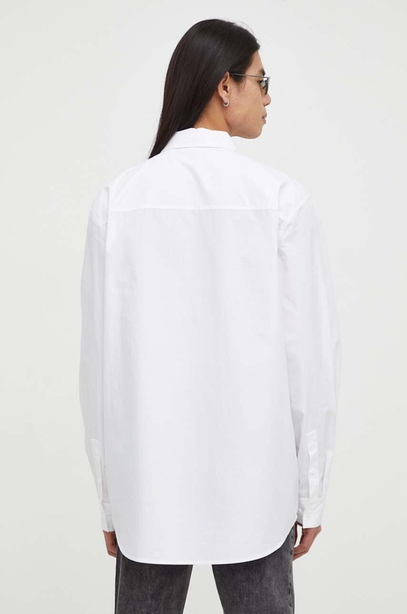 Ruházat Karl Lagerfeld Jeans pamut ing 240D1601 fehér