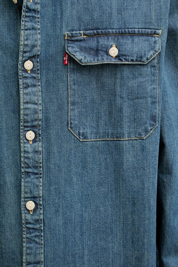 Levi's cămașă de damă din denim JACKSON WORKER albastru 19573