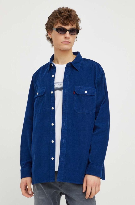Levi's koszula damska jeansowa JACKSON WORKER wzorzyste granatowy 19573