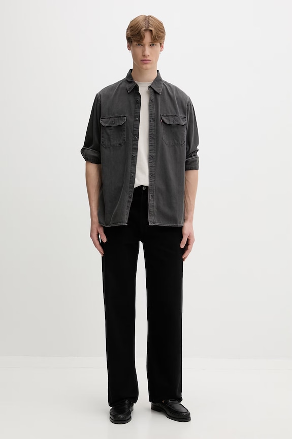 Levi's cămașă de damă din denim JACKSON WORKER 19573 gri AA00