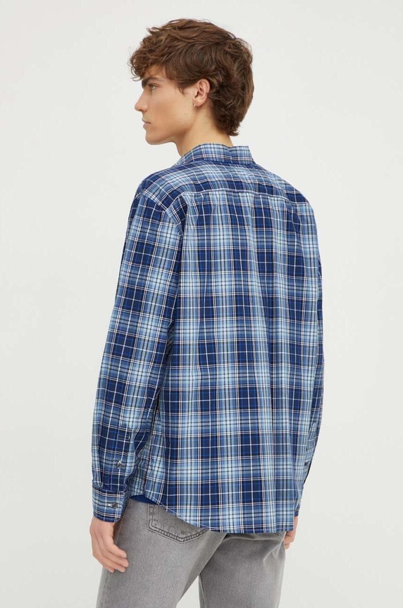 Bavlnená košeľa Levi's tmavomodrá 85746
