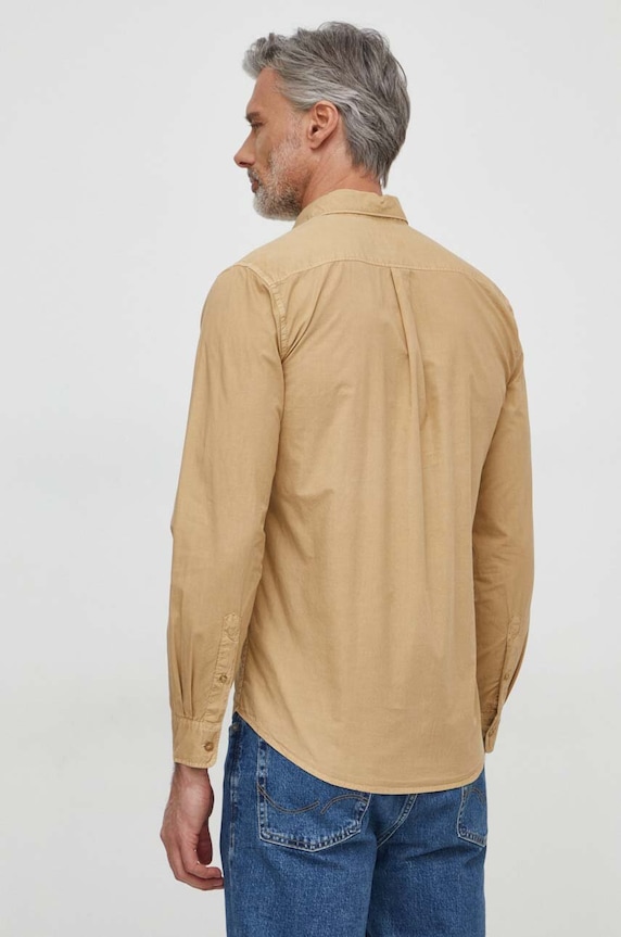 Ruházat Pepe Jeans pamut ing Prince PM308270 bézs