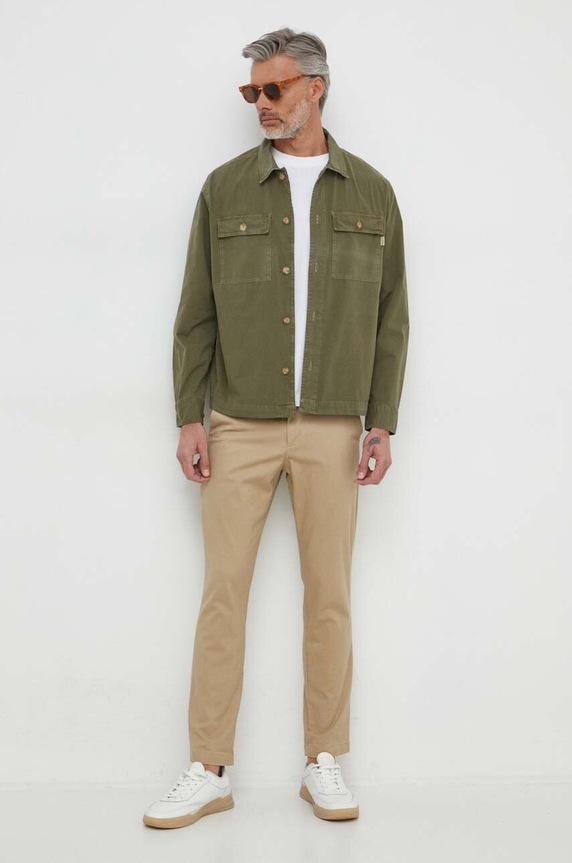 Pepe Jeans koszula LELE PM308272 zielony SS24
