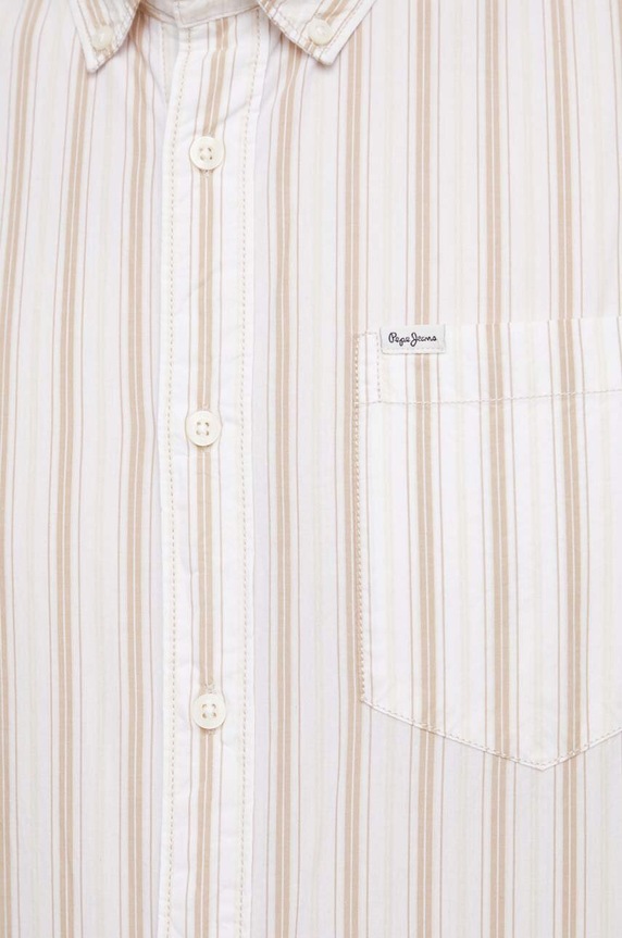 Pepe Jeans camasa din bumbac PM308280 alb SS24