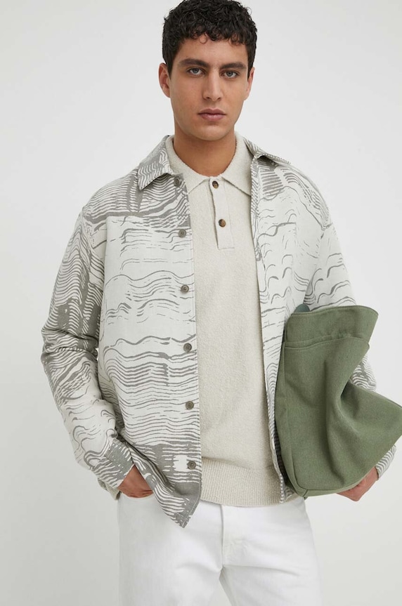 Πουκάμισο Samsoe Samsoe casual μπεζ M24100096