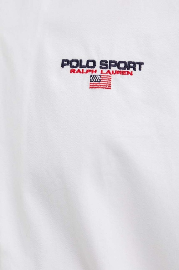 Памучна риза Polo Ralph Lauren 710945727 бял