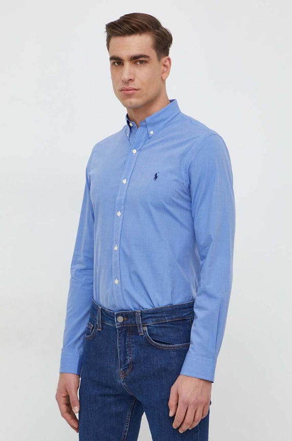 Košulja Polo Ralph Lauren 710928254 plava AA00