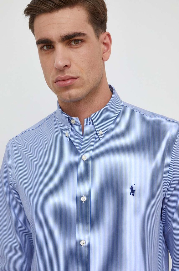 Košile Polo Ralph Lauren 710928254 modrá