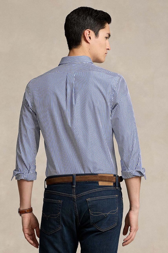Košeľa Polo Ralph Lauren 710928254 modrá AA00
