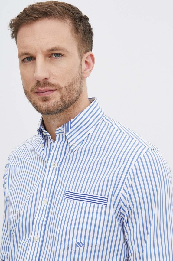 Polo Ralph Lauren cămașă din bumbac 710933748 albastru