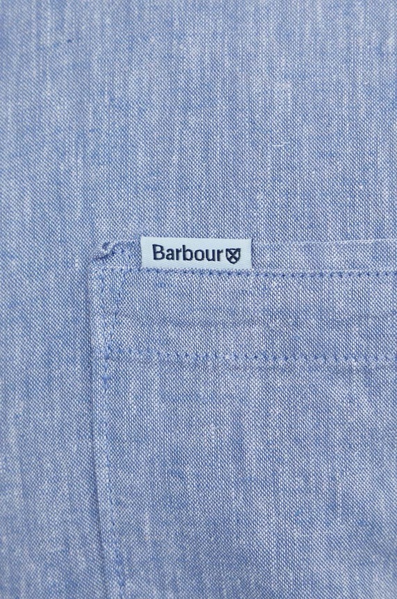 Barbour koszula lniana MSH5090 niebieski