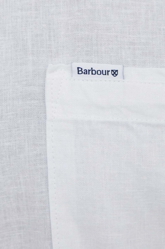 Barbour Shirt Dept - Summer košeľa s ľanom pánska MSH5093 biela