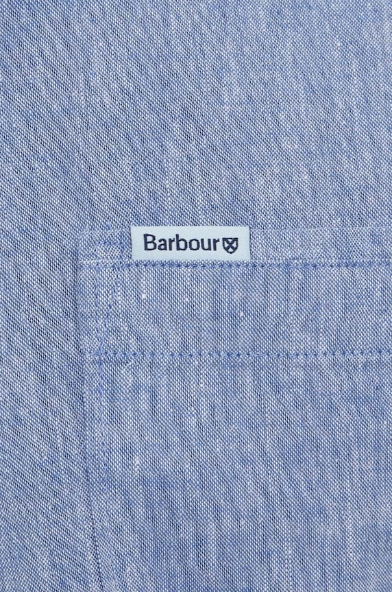 Barbour Shirt Dept - Summer košeľa s ľanom pánska MSH5093 modrá