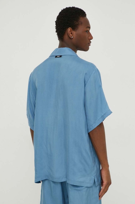 Ruházat MSGM ing 3640ME08X.247015 kék