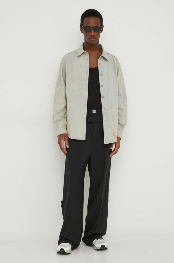MSGM koszula jeansowa 3640ME231L.247098 niebieski SS24