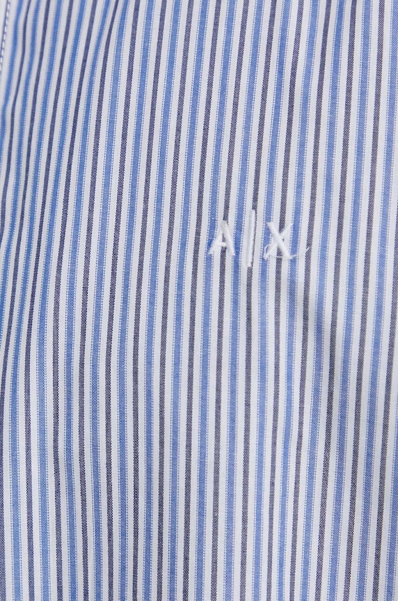Bavlněná košile Armani Exchange 3DZC16.ZN4SZ námořnická modř SS24