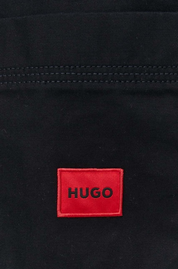Bavlněná košile HUGO 50495912 černá