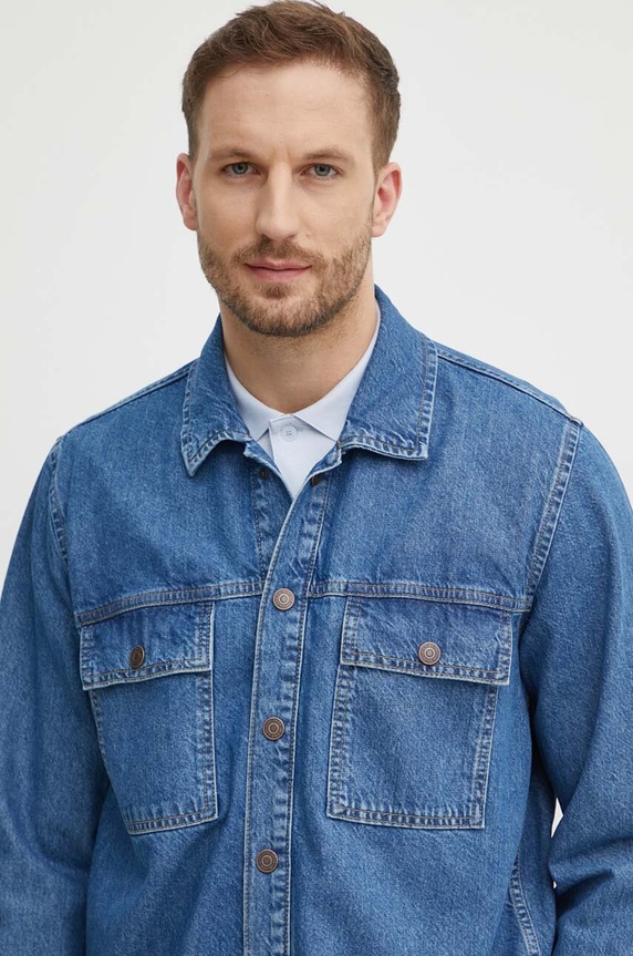 Pepe Jeans camasa jeans albastru PM308519