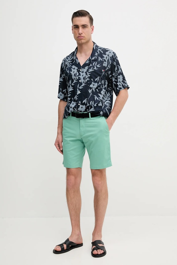 Πουκάμισο Tommy Hilfiger UM0UM03227 σκούρο μπλε SS25