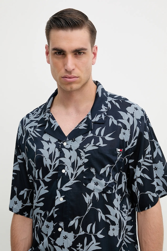 Πουκάμισο Tommy Hilfiger σκούρο μπλε UM0UM03227