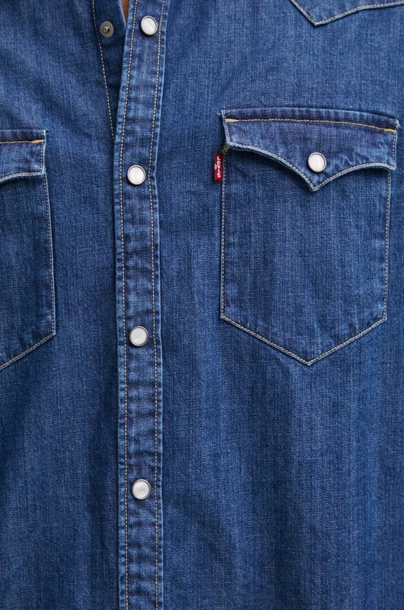 Βαμβακερό πουκάμισο Levi's 85744 μπλε