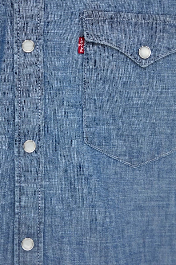 Bavlnená košeľa Levi's modrá 85744