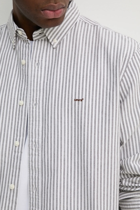 Bavlnená košeľa Levi's A7210 sivá